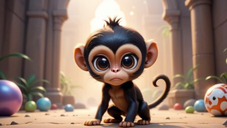 Chibbi-Art Spider Monkey Chibi: A Facing Art-Filled Surprise