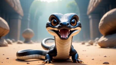 Chibbi-Art Chibi Cobra Eyes: A Majestic Glare