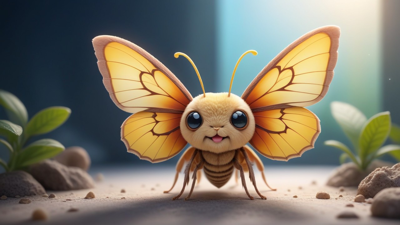 Chibbi-Art Moth Expressions: Chibis Quirky Encounter