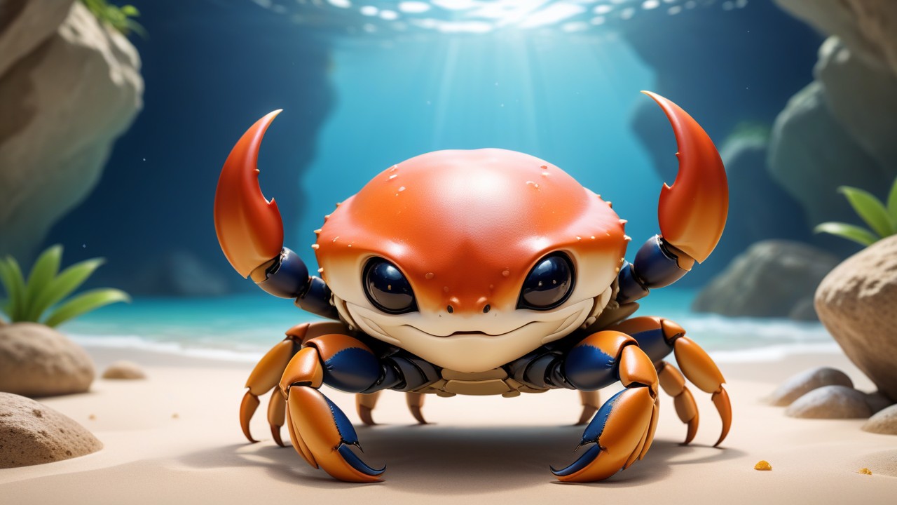 Chibbi-Art Crab Chibi Vista: A Delicate Dance Between Art and Reality