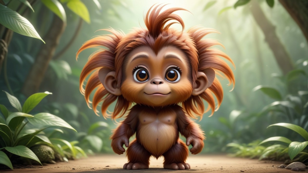 Chibbi-Art Orangutan Chibi: A Close-Up Journey