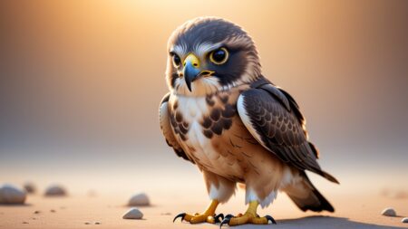 Chibbi-Art Hawk in Chibi Style: A Unique Perspective