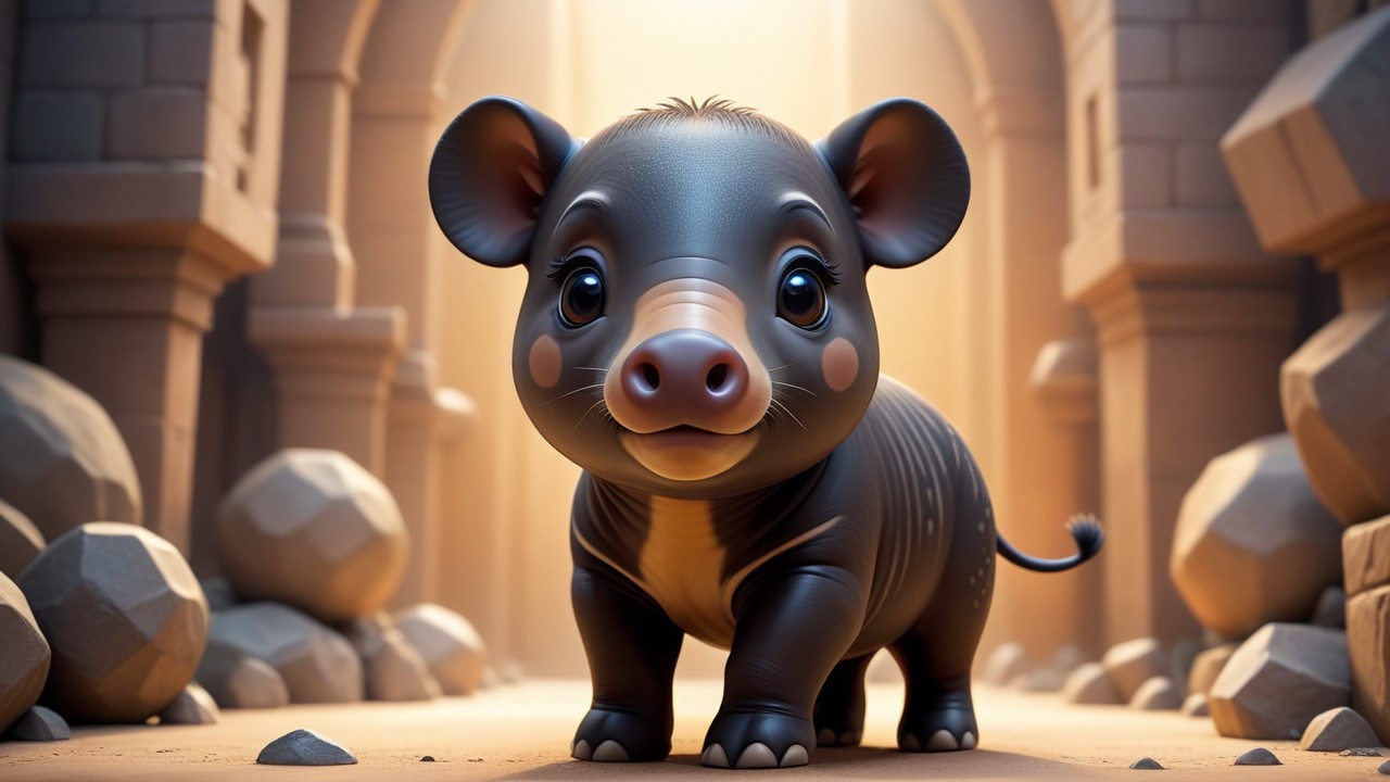 Chibbi-Art Tapir Chibi: A Glimpse into Wildlifes Eyes