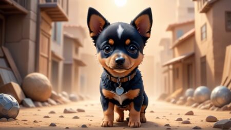 Chibbi-Art Texas Heeler Chibi: A Colorful Canvas of Art