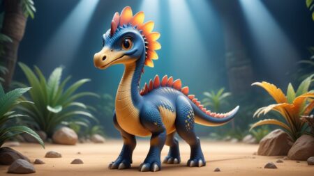 Chibbi-Art Therizinosaurus: A Chibi Journey through Artistic Perception