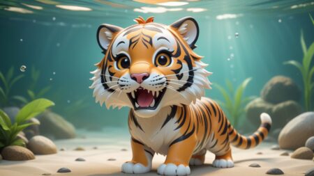 Chibbi-Art Chibi Muskie Roars at the World