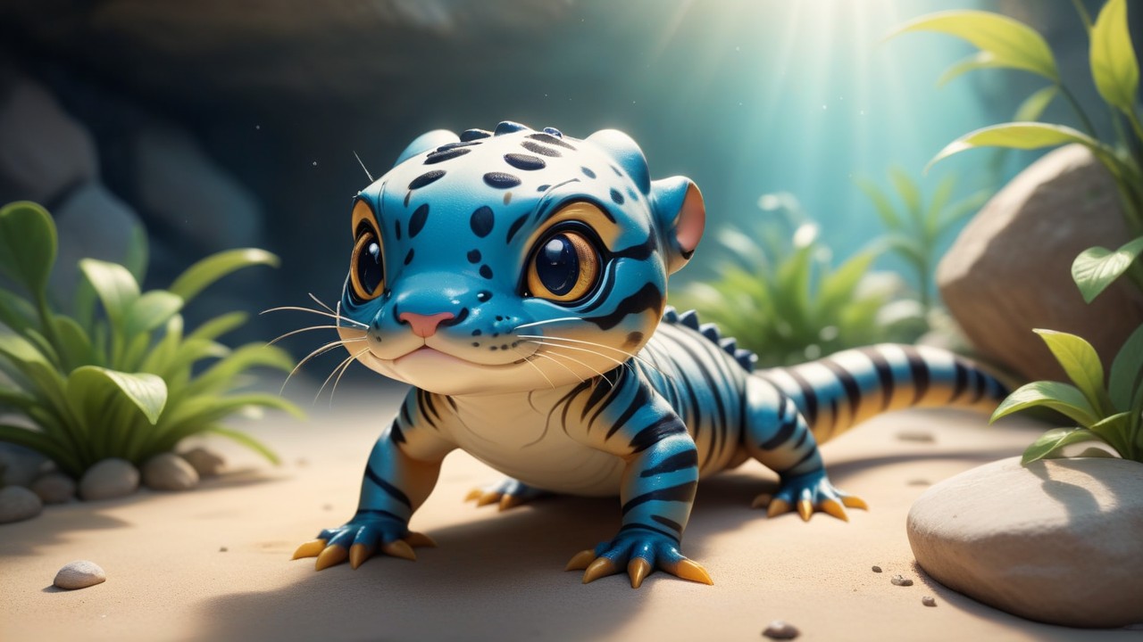 Chibbi-Art Tiger Chibi: Artistic Salamander Gaze