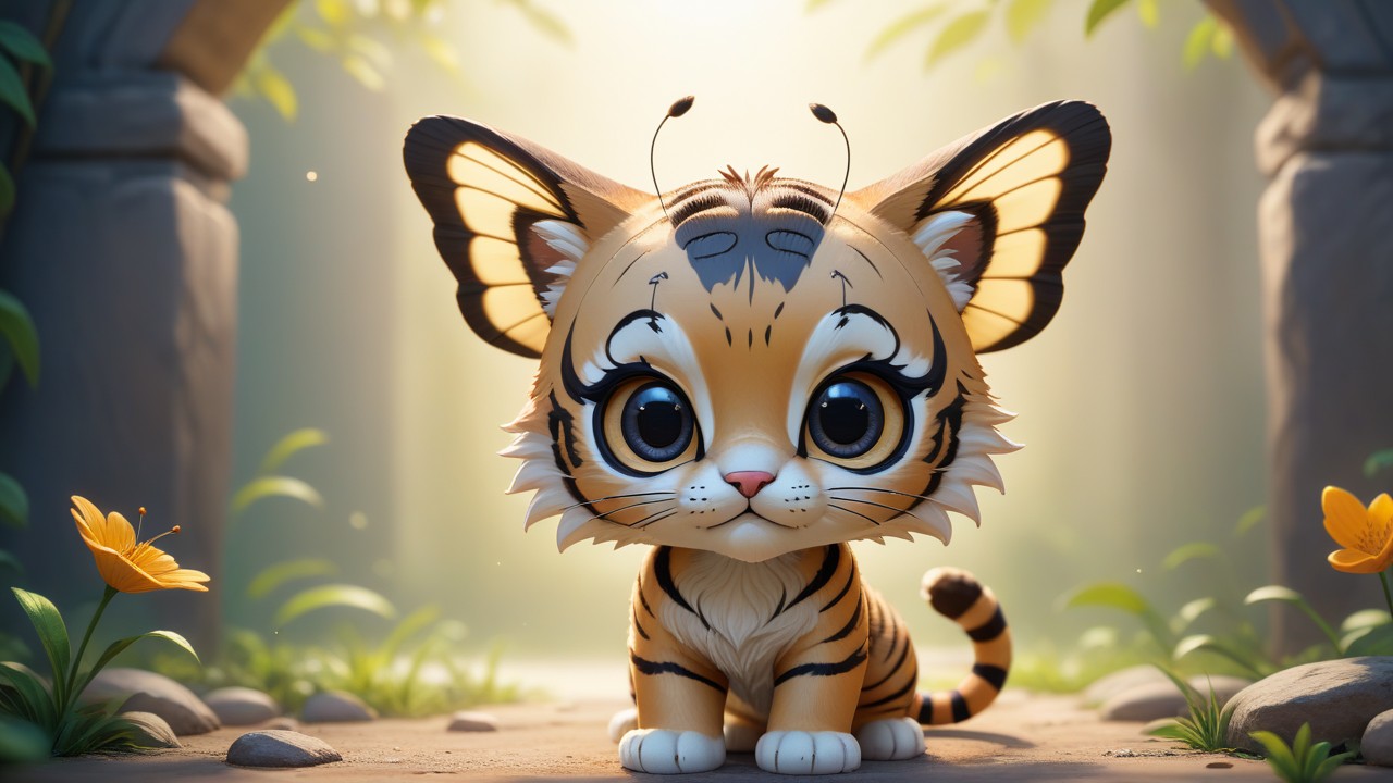 Chibbi-Art Enchanting Tiger Swallowtail Chibi