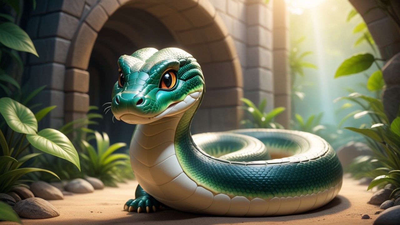 Chibbi-Art Titanoboa Chibi: A Majestic Glimpse