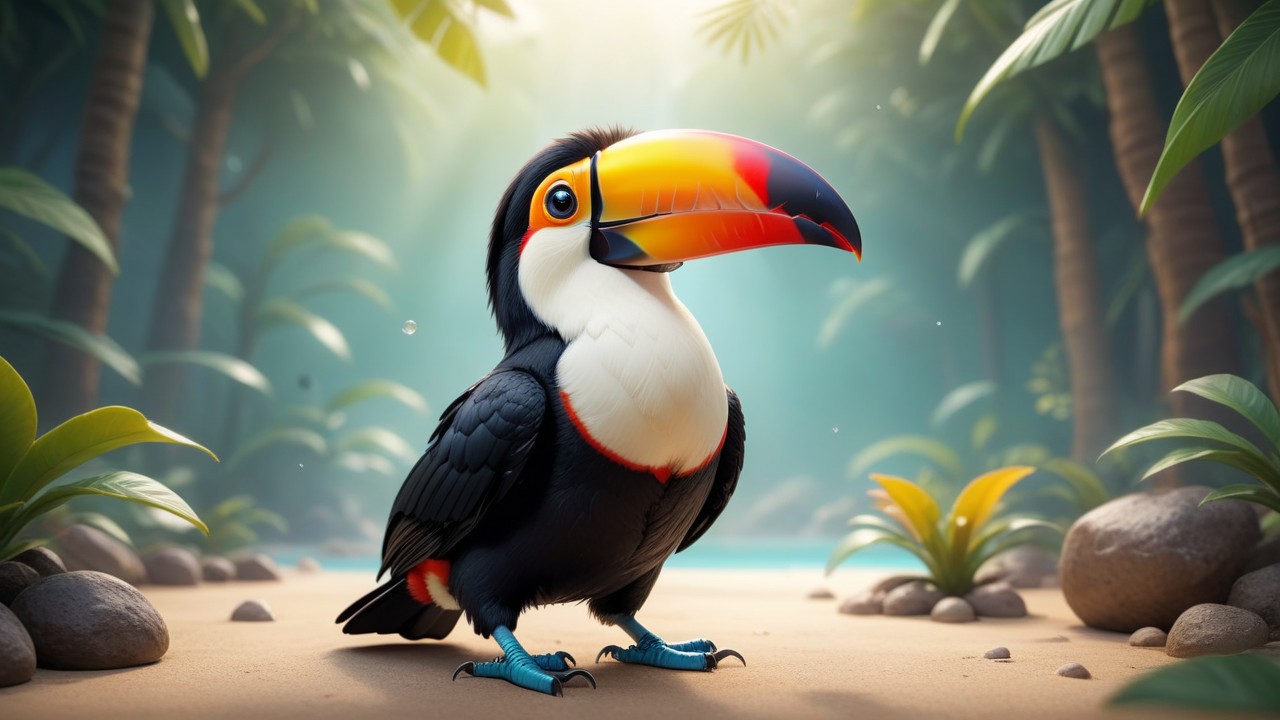 Chibbi-Art Chibi Toucan: A Glimpse into Avian Art