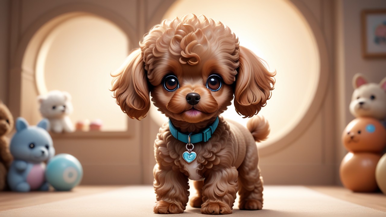 Chibbi-Art Chibi Toy Poodle Portrait