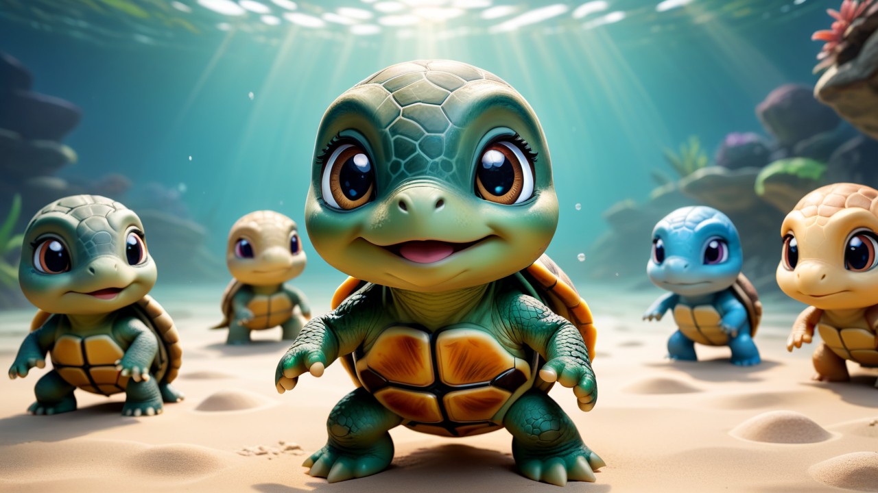 Chibbi-Art Turtles Chibi: A Glimpse of a Whimsical World