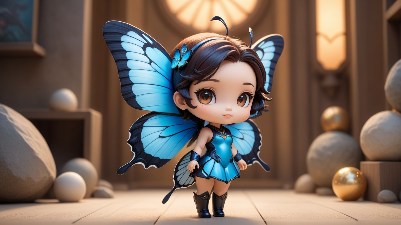 Chibbi-Art Ulysses Chibi: A Majestic Butterflys Symphony