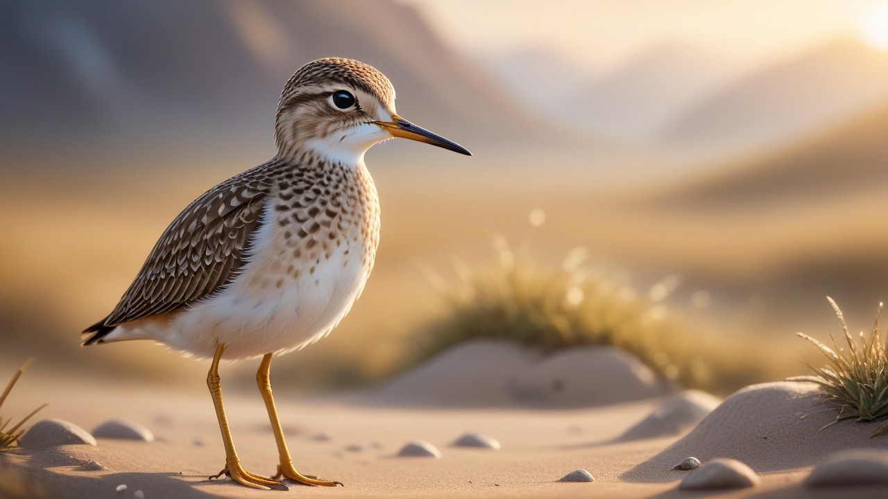 Chibbi-Art Upland Sandpiper Chibi View Art