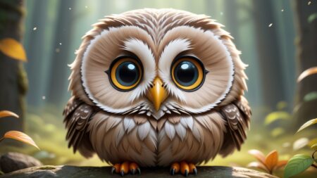 Chibbi-Art Ural Owl Chibi: Aesthetic Artisans Study