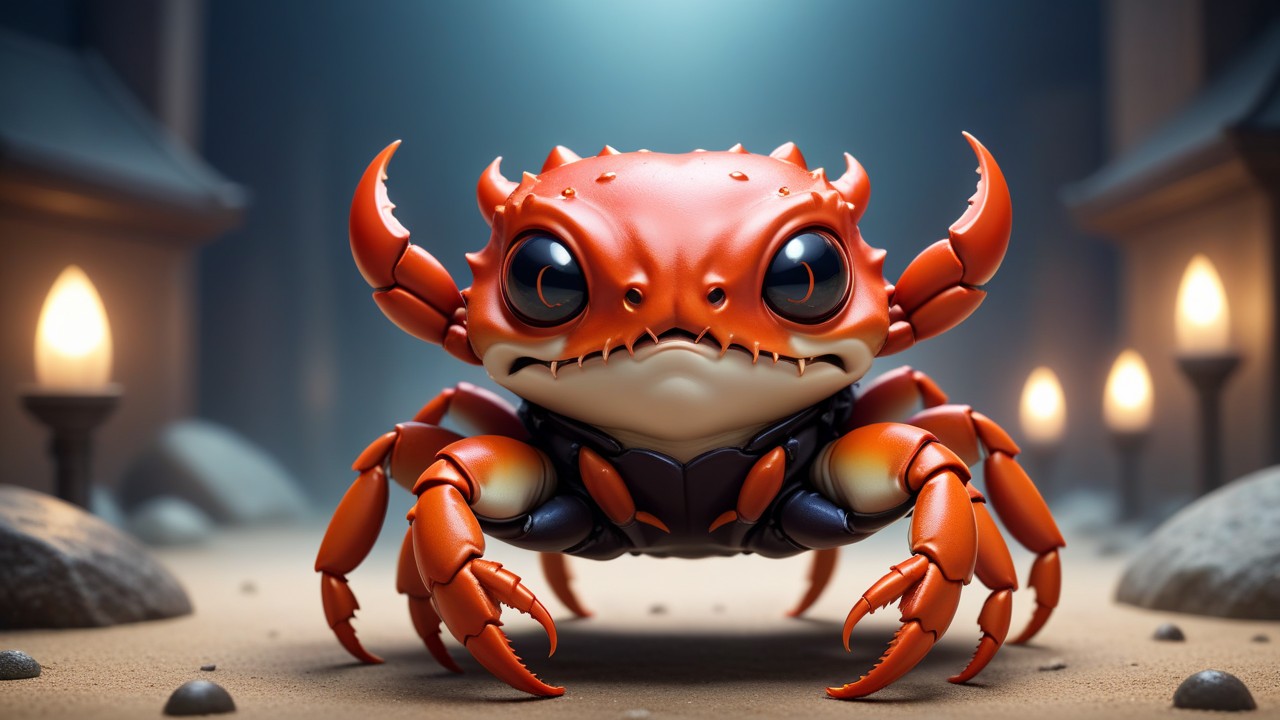 Chibbi-Art Vampire Crab: Chibi Meets Artful Expression