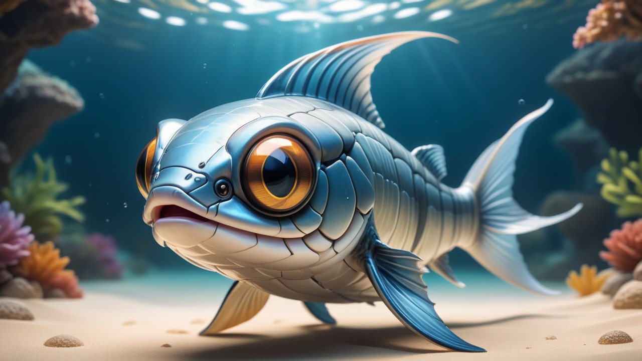 Chibbi-Art Chibi Viperfish Gazing at You: A Mellow Masterpiece