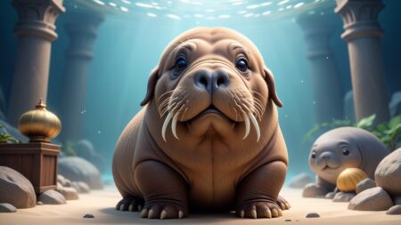 Chibbi-Art Chibi Walrus Artists Gaze