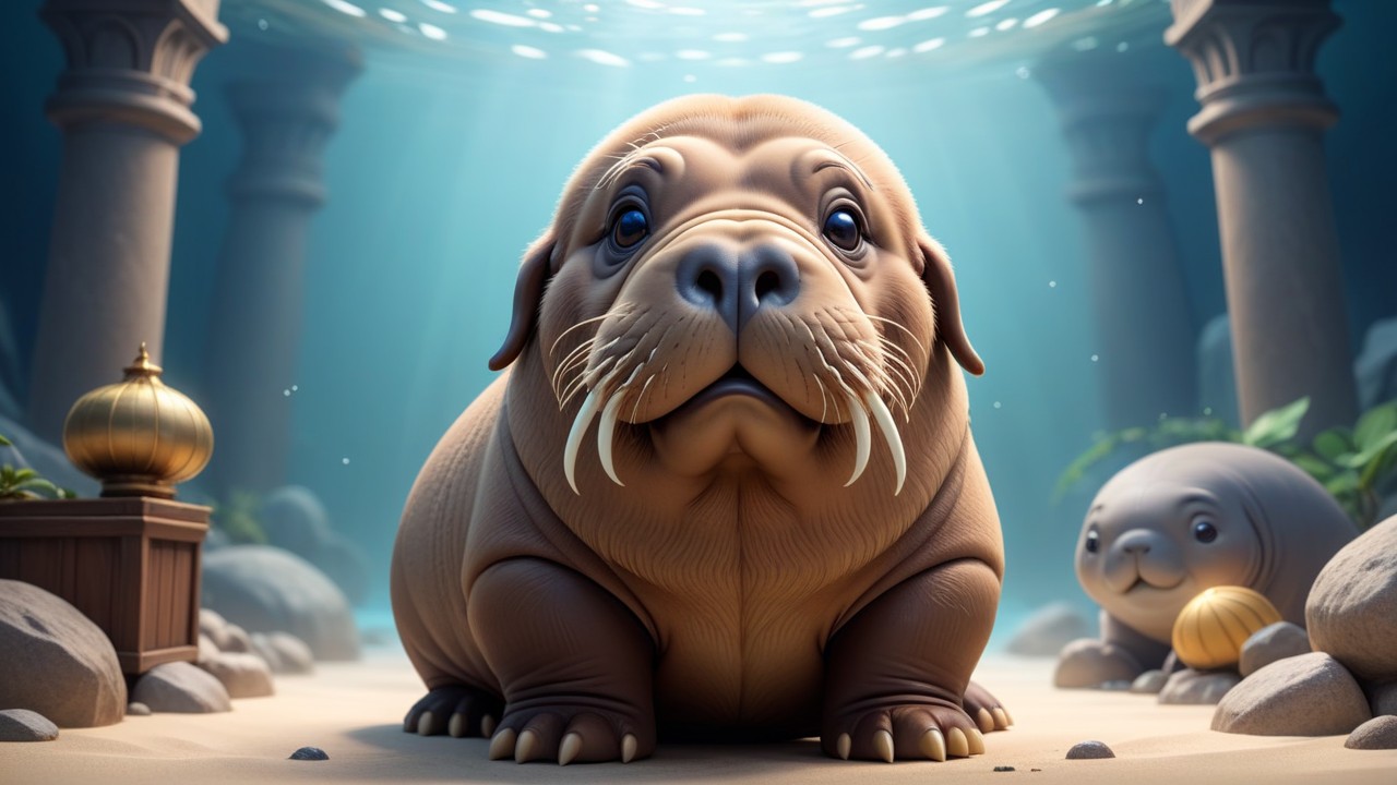 Chibbi-Art Chibi Walrus Artists Gaze