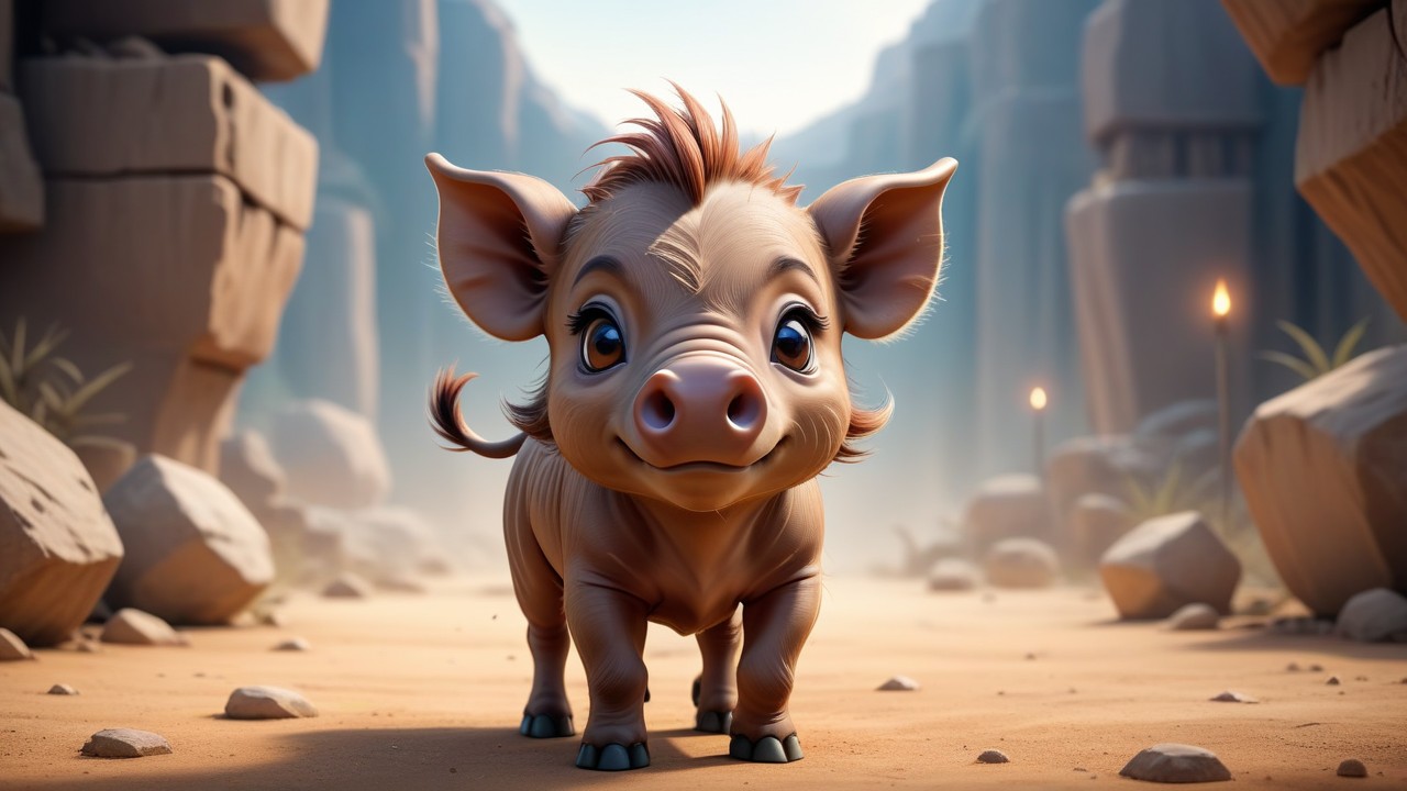 Chibbi-Art Warthog Chibi: A Glimpse into Playful Art