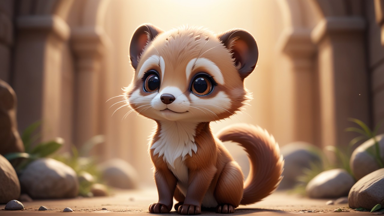 Chibbi-Art Weasel Chibi: A Glimpse into Whimsical Cuteness