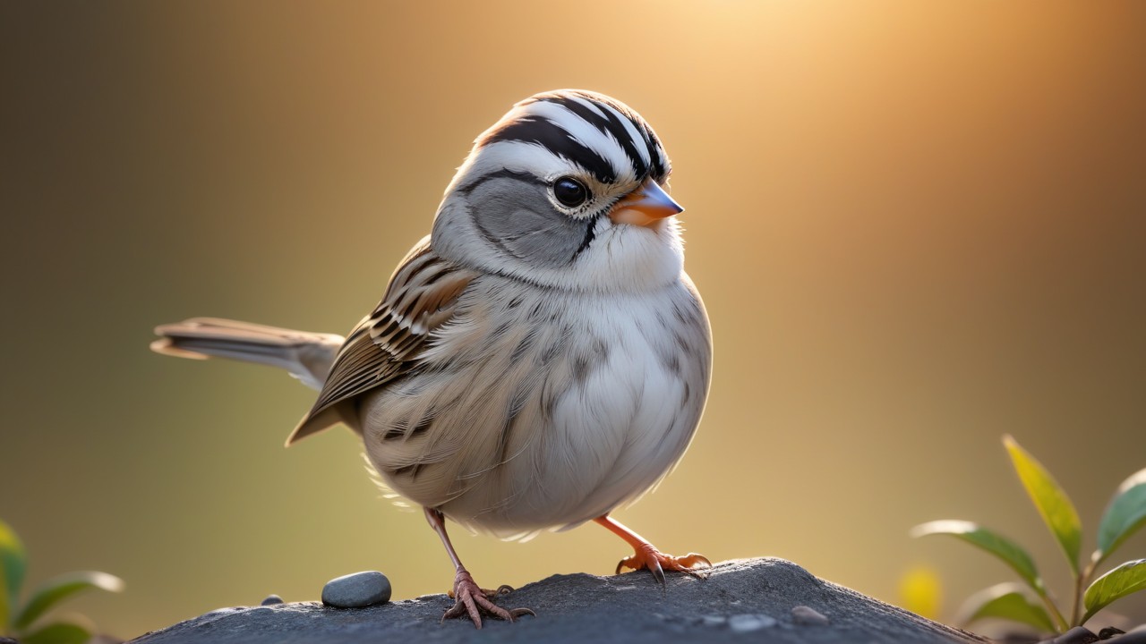 Chibbi-Art Enchanting Chibi Sparrows Captivating Gaze