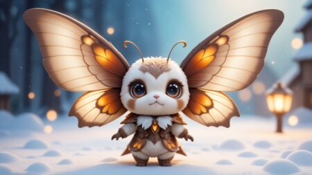 Chibbi-Art Chibi Winter Moths Frosty View