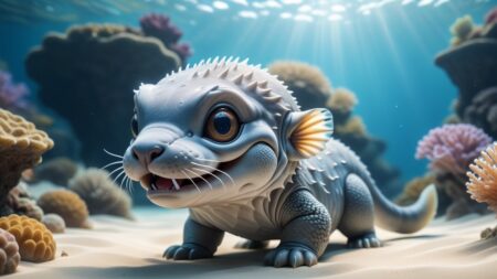 Chibbi-Art Chibi Wolf Eel Encounter