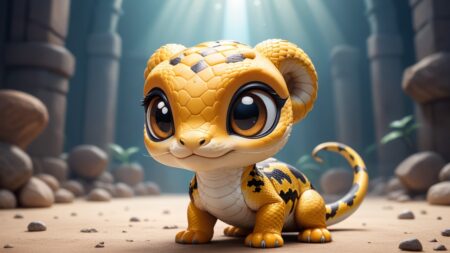 Chibbi-Art Woma Python in Chibi Art Style