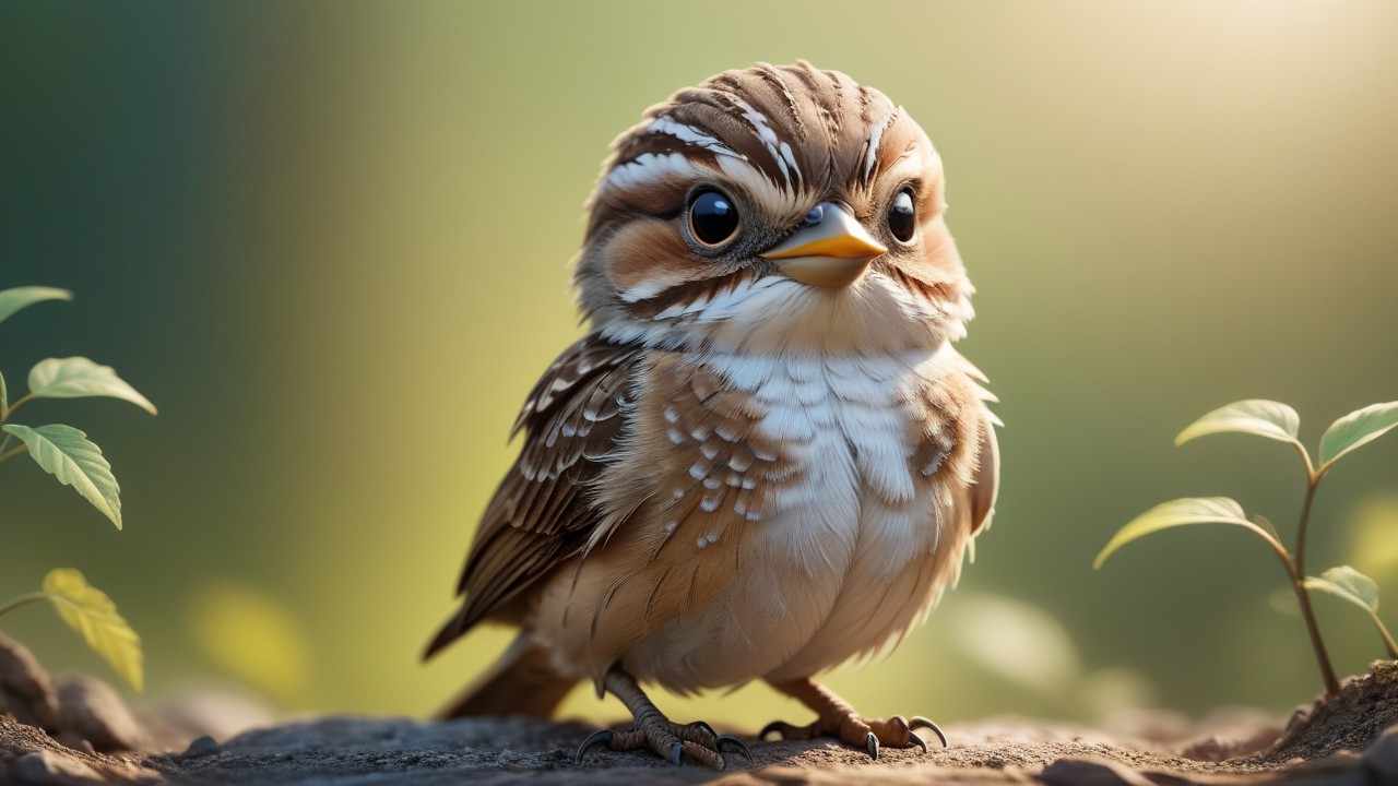 Chibbi-Art Chibi Wryneck in Focus