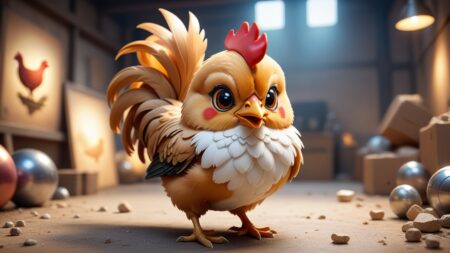 Chibbi-Art Wyandotte Chicken Chibi Viewers Delight