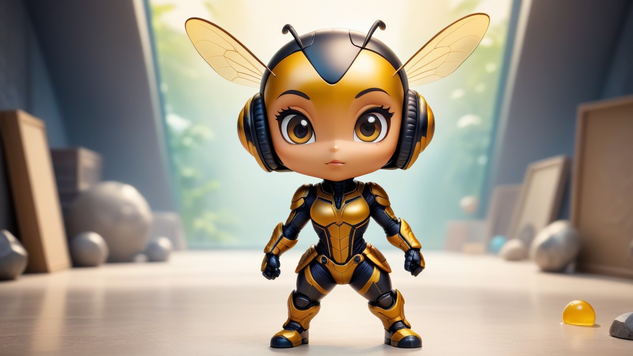 Chibbi-Art Chibi Yellowjacket Strikes a Pose