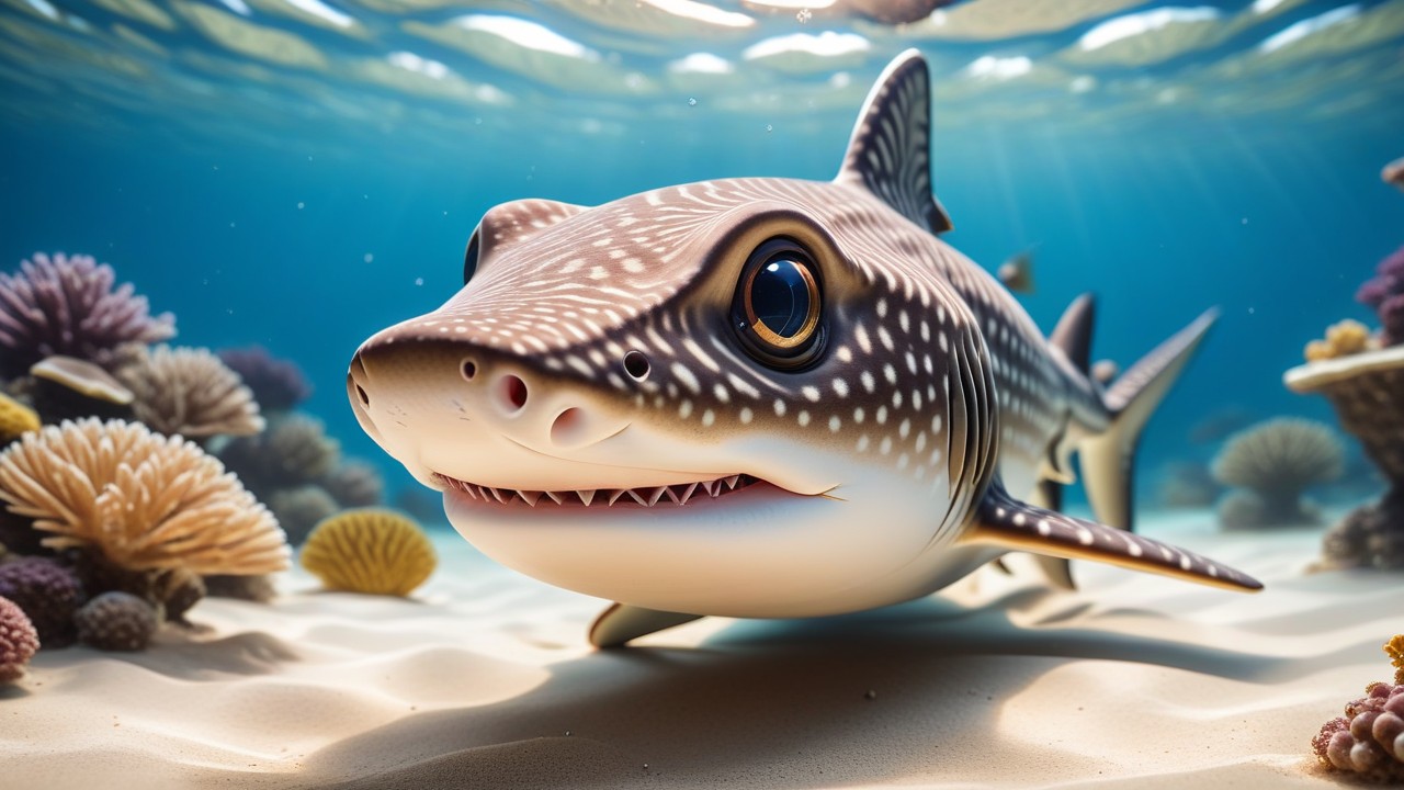 Chibbi-Art Chibi Zebra Shark: The Face-To-Face Gazer