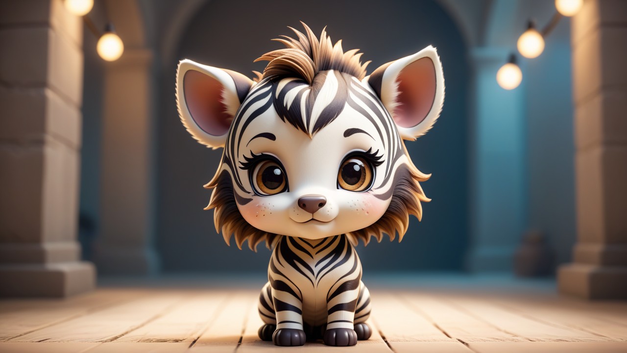 Chibbi-Art Chibi Zebras Enchanting Gaze