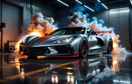 Silver Racer with a Red Stripe 16 Vehicles Silver Racer with a Red Stripe