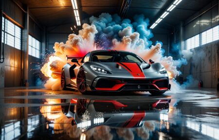 Smoky Sportscar Chase 13 Vehicles Smoky Sportscar Chase