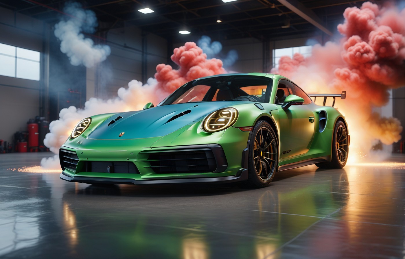 Vehicles Smoky Green Porsche