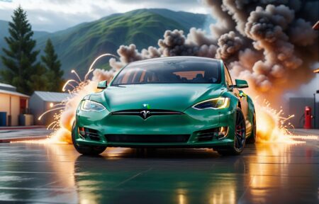 Vehicles Smokin Green Car