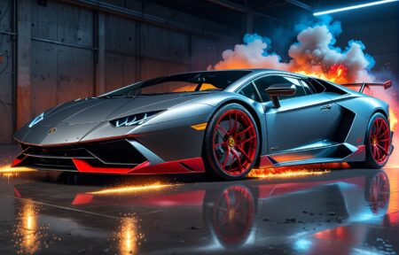 Vehicles Sporty Flames Ride