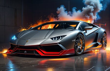 Vehicles Sporty Flames Ride