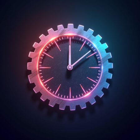 Double-Exposure Realistic Visionary Gearscape