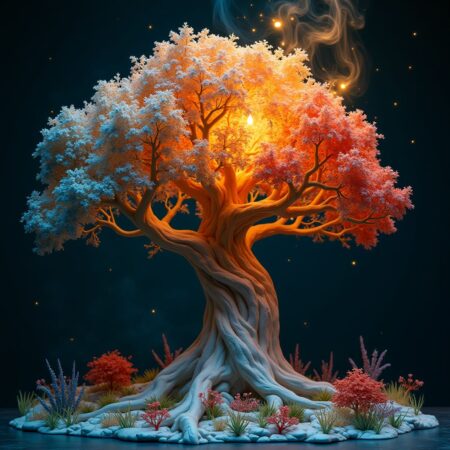 Double-Exposure Melting Canvas