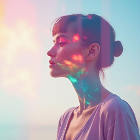 Double-Exposure Entwined Elegance