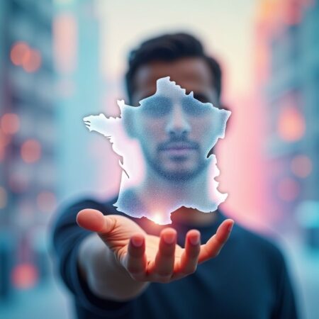 Double-Exposure Entwined Elegance