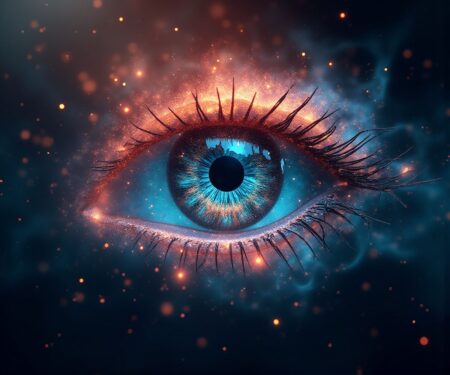 Double Exposure Futuristic Mechanized Creation Robotic ARM 3D