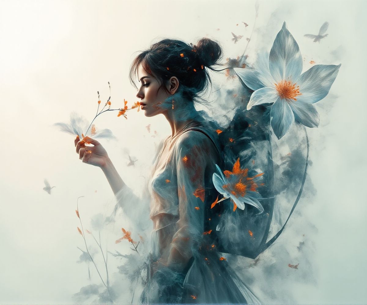 Neumorphism double AI Art, Stunning Creation