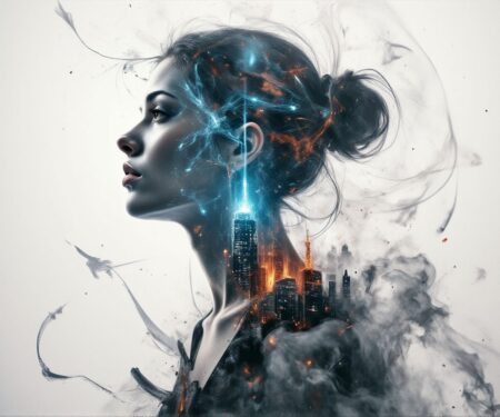 AI City, Based on Cities and Digital Illustrations 6 Neumorphism double AI City, Based on Cities and Digital Illustrations