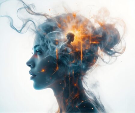 Neumorphism double AI Art, Stunning Creation