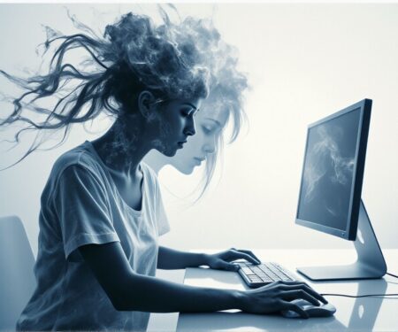 Neumorphism double Fluidic Interface