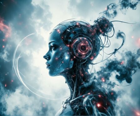 Neumorphism double AI Art, Based on Coded Logic